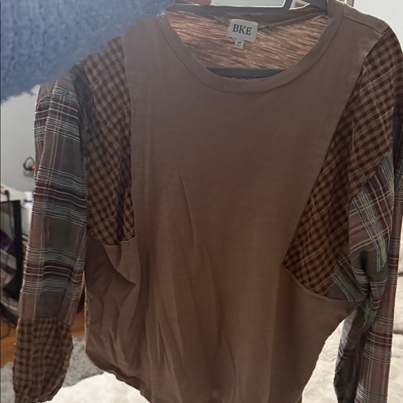 BKE Multicolor Patchwork Long Sleeve Shirt - Picture 6 of 6